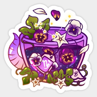 Capricorn Zodiac Teacup Sticker